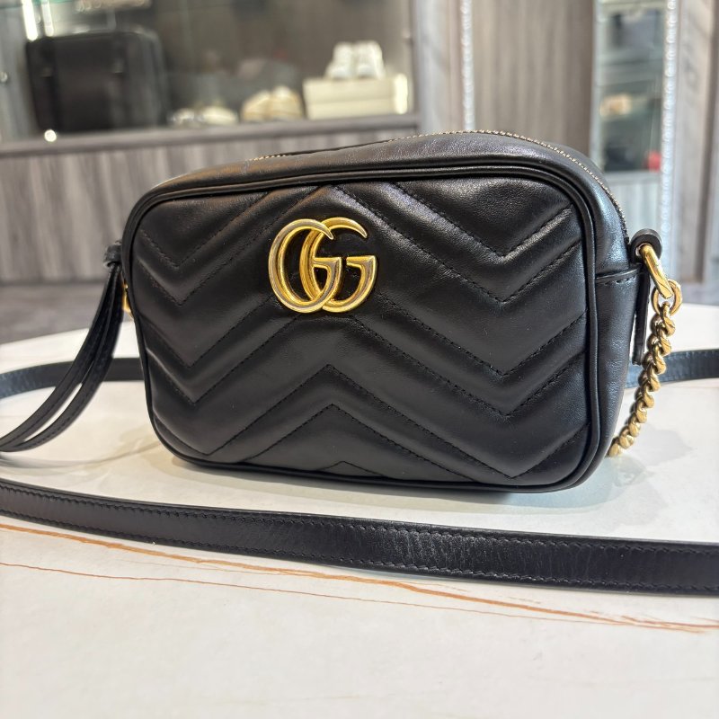 *SHIHNA名牌精品* Gucci Marmont mini 18cm 馬夢相機包-0