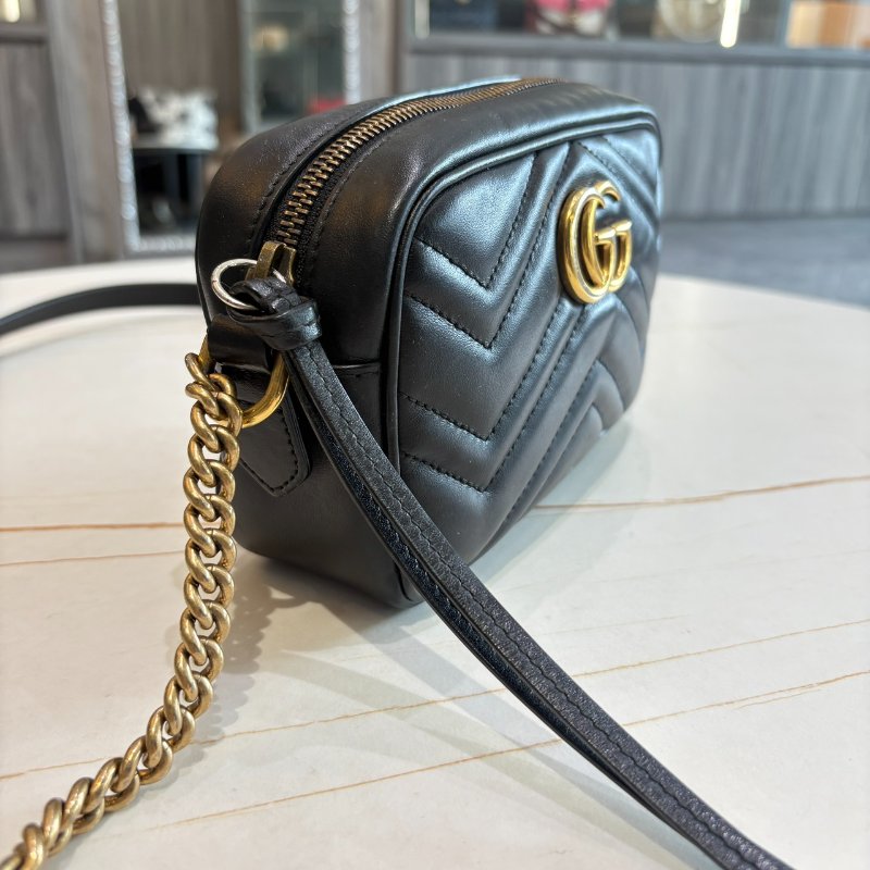 *SHIHNA名牌精品* Gucci Marmont mini 18cm 馬夢相機包-5