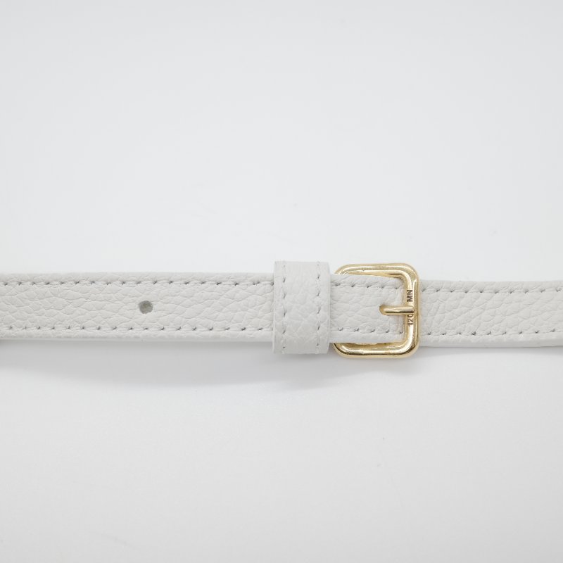 Celine 思琳 Small Cabas Cuir Triomphe 白色 顆粒小牛皮 抽繩 凱旋門手提包 肩背包-7