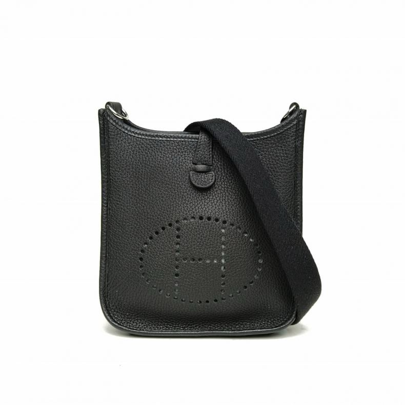 HERMES EvelyneMINI16單肩包銀扣-0