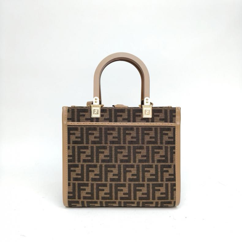 FENDI Sunshine陽光購物手提袋小號斜挎包帆布-2