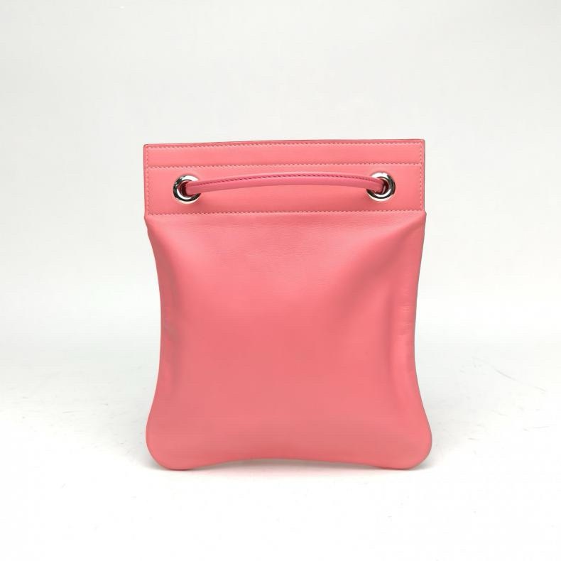 HERME SAline馬夫包Mini198斜挎包銀扣-2