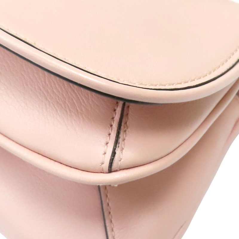 粉色 牛皮 Blondie Mini 肩背包【GUCCI 古馳】 698643-11