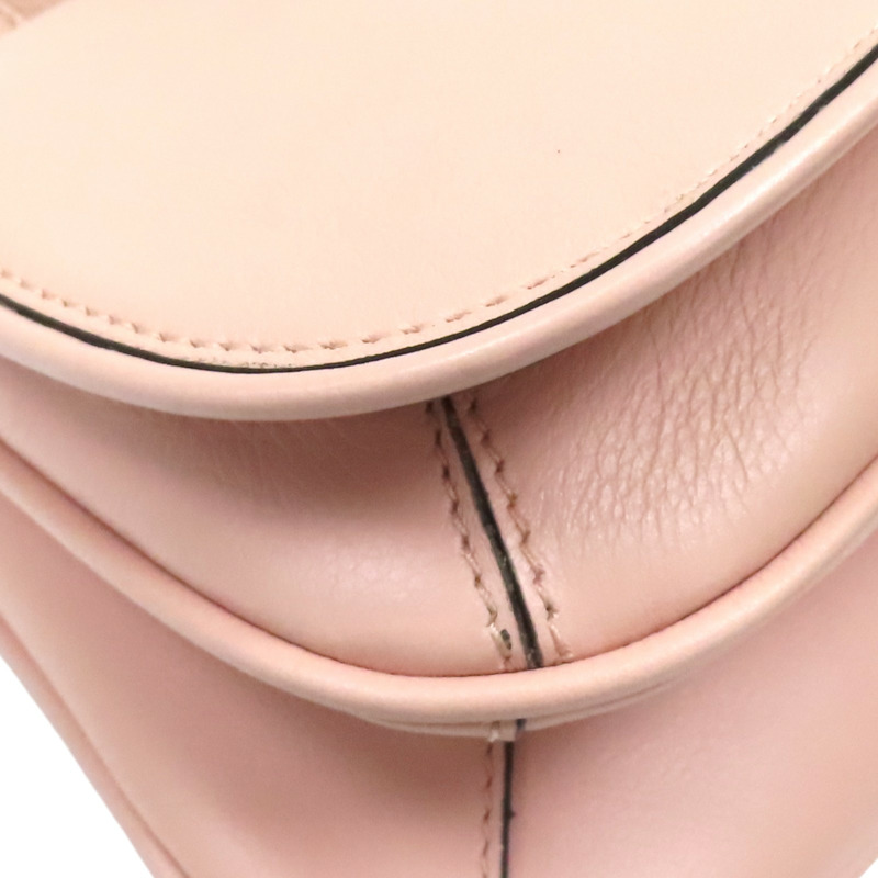 粉色 牛皮 Blondie Mini 肩背包【GUCCI 古馳】 698643-12