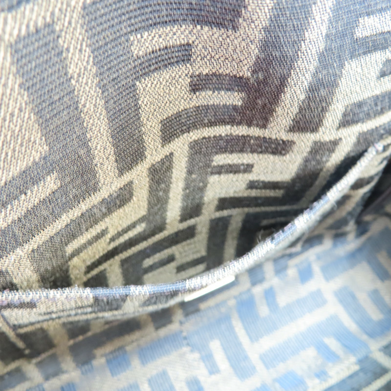 棕色 提花帆布 Baguette Mini 兩用包【FENDI 芬迪】 8BS017-5