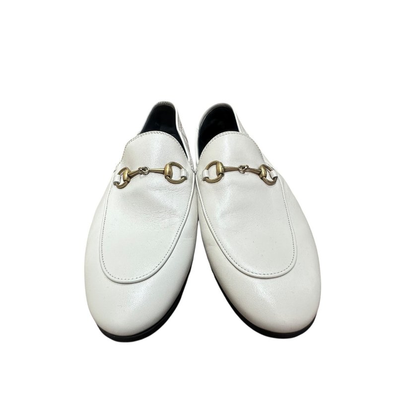 【美收精品】GUCCI米白色皮革平底鞋 4-712-0