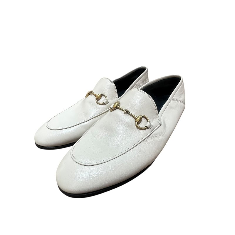 【美收精品】GUCCI米白色皮革平底鞋 4-712-1