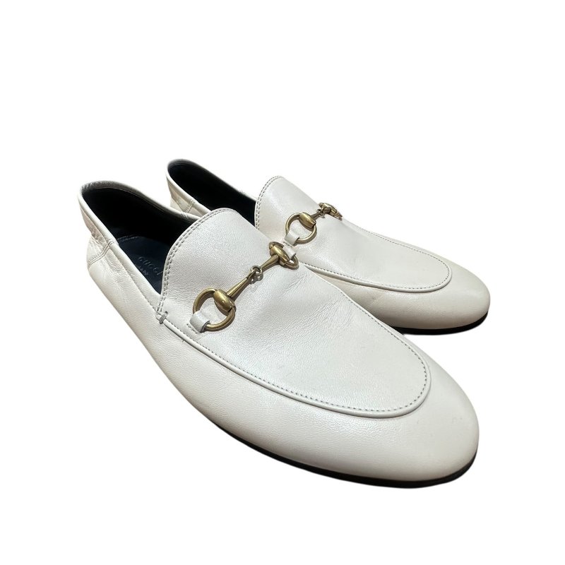 【美收精品】GUCCI米白色皮革平底鞋 4-712-2