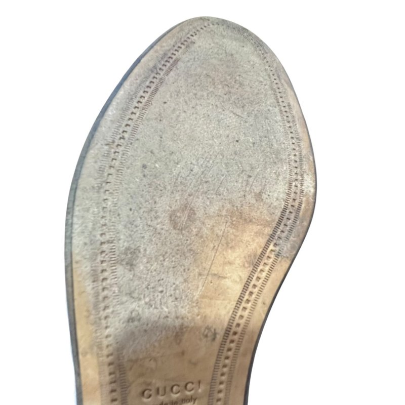 【美收精品】GUCCI米白色皮革平底鞋 4-712-8