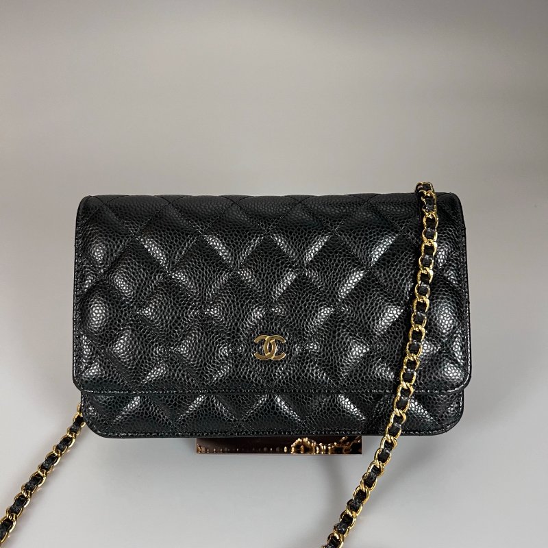 CHANEL WOC包荔枝黑 AP0250/晶片款-0