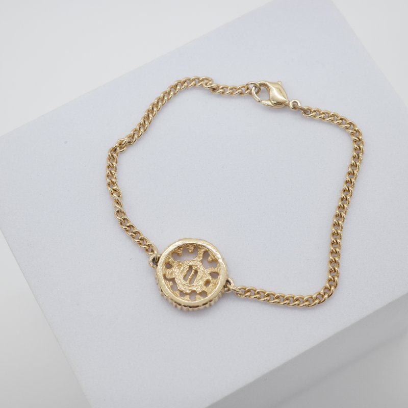 Dior 迪奧 Pre-owned 金色 鍍金 手鍊-3