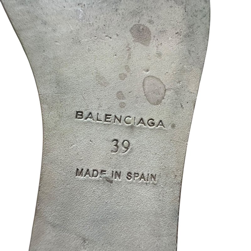 【美收精品】BALENCIAGA黑色露跟跟鞋 4-720-4