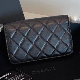 全新 Chanel香奈兒黑金珍珠woc腰包-1