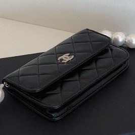 全新 Chanel香奈兒黑金珍珠woc腰包-7