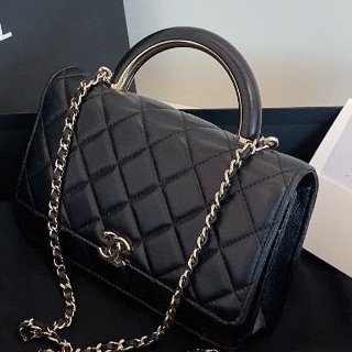 芯片款 Chanel香奈兒黑金手柄WOC-3