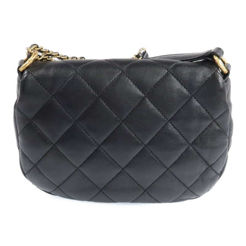 CHANEL 羊皮皮革COCO Mail Crossbody Bag金扣金鏈肩背包-2