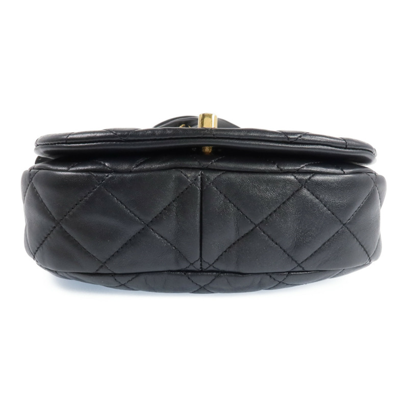 CHANEL 羊皮皮革COCO Mail Crossbody Bag金扣金鏈肩背包-3