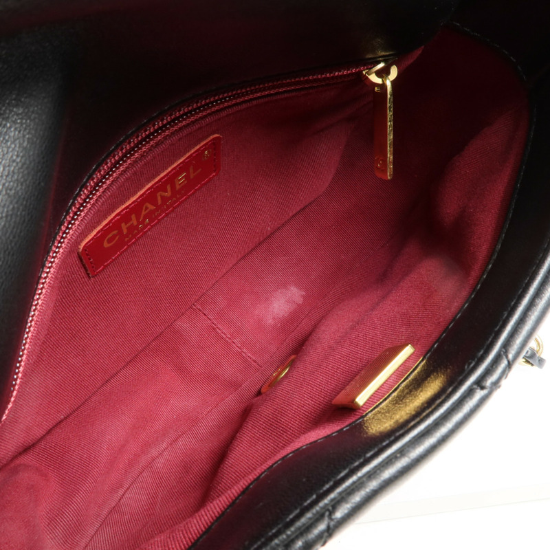 CHANEL 羊皮皮革COCO Mail Crossbody Bag金扣金鏈肩背包-4