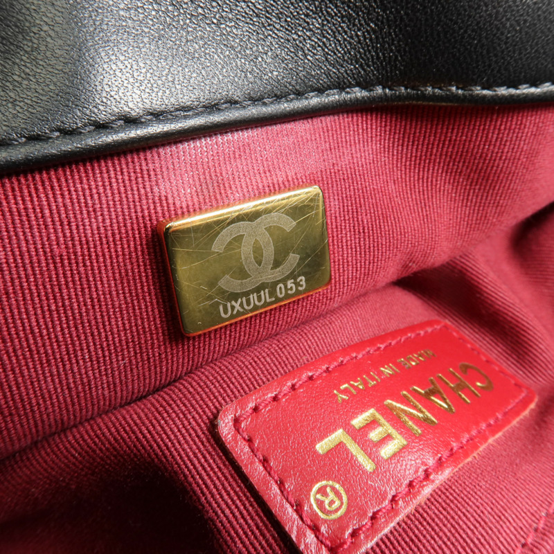 CHANEL 羊皮皮革COCO Mail Crossbody Bag金扣金鏈肩背包-6