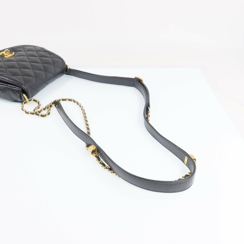 CHANEL 羊皮皮革COCO Mail Crossbody Bag金扣金鏈肩背包-7