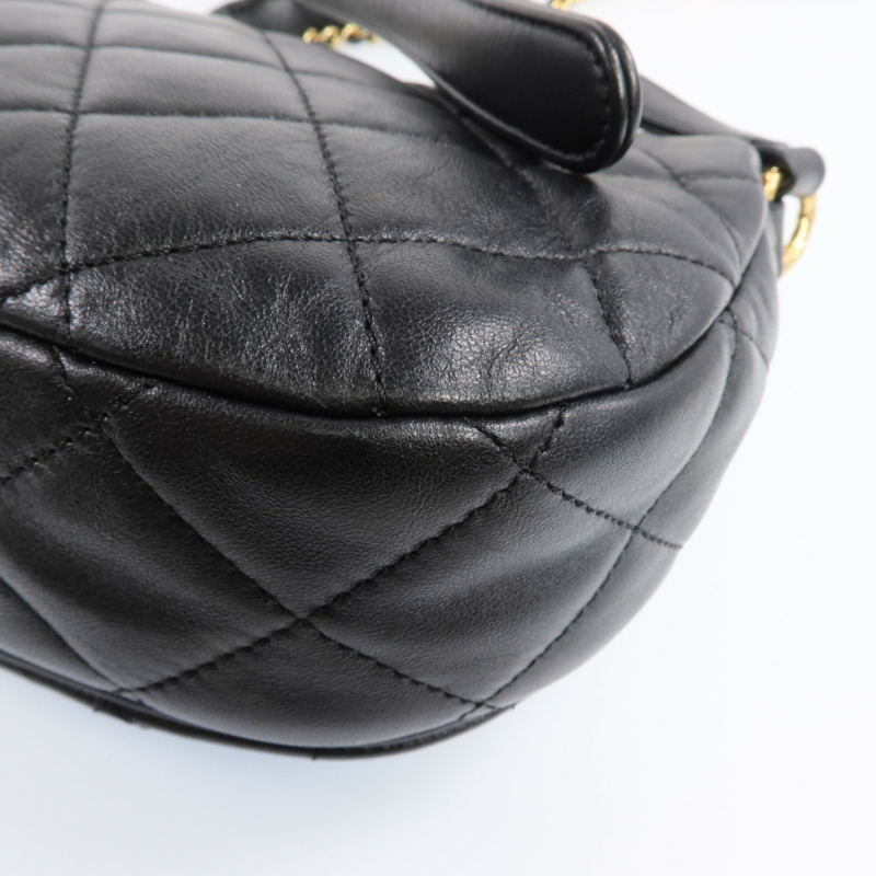 CHANEL 羊皮皮革COCO Mail Crossbody Bag金扣金鏈肩背包-12