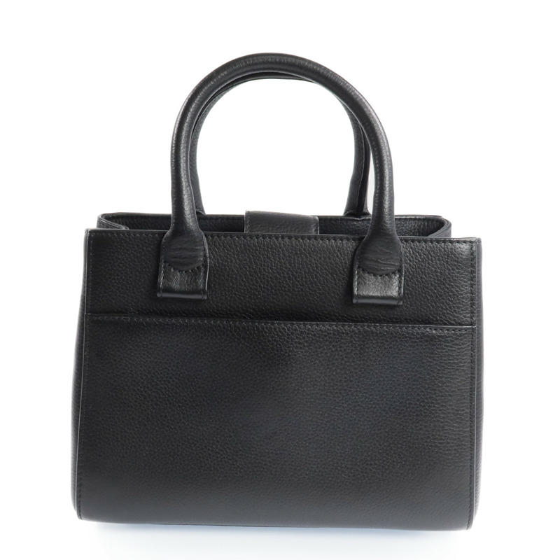 CHANEL 牛皮皮革Neo Executive銀扣手挽肩背兩用袋-2