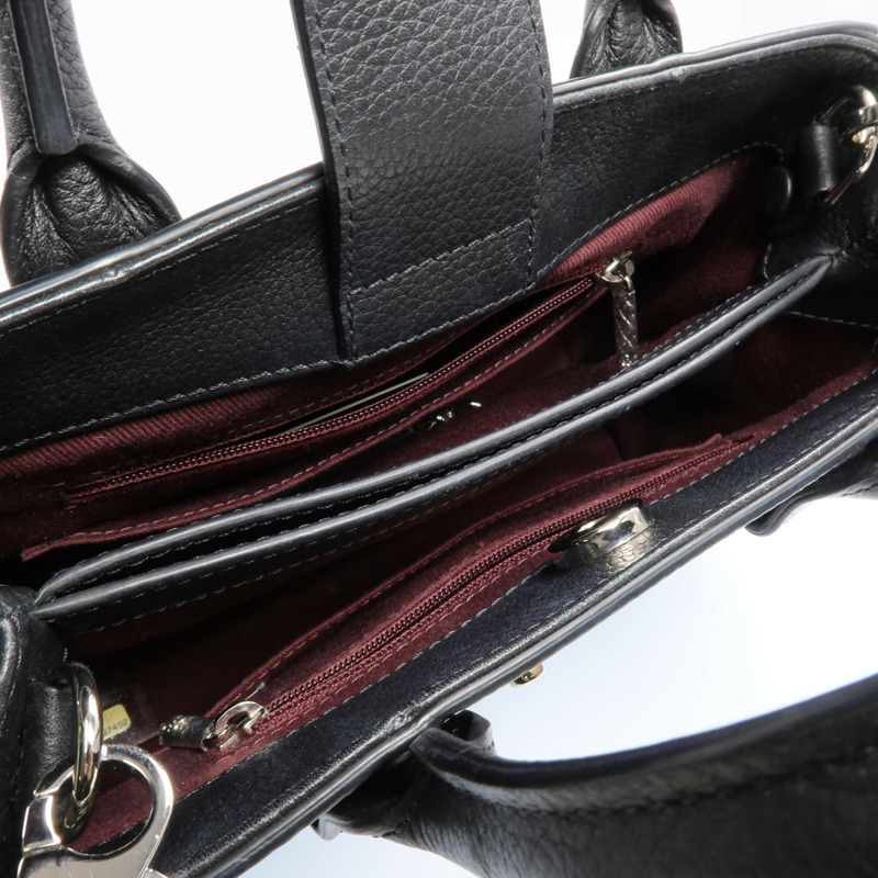 CHANEL 牛皮皮革Neo Executive銀扣手挽肩背兩用袋-4