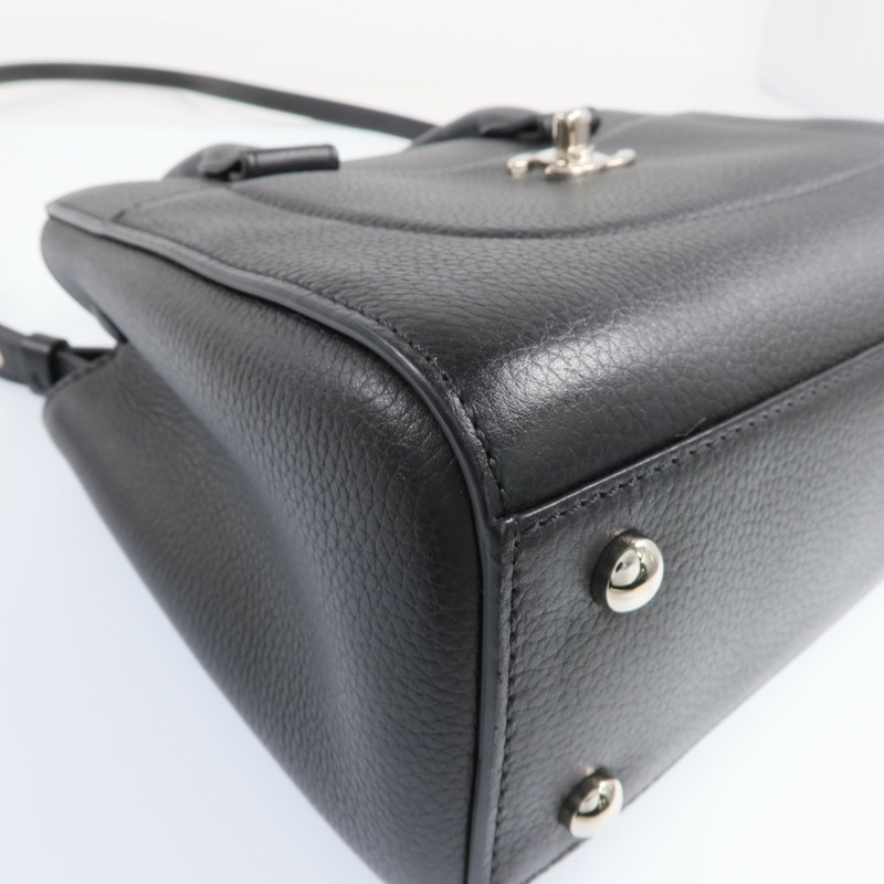 CHANEL 牛皮皮革Neo Executive銀扣手挽肩背兩用袋-12