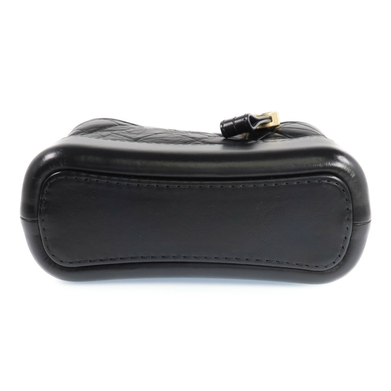 CHANEL 牛皮皮革Gabrielle Small 金銀鏈帶肩背包-3