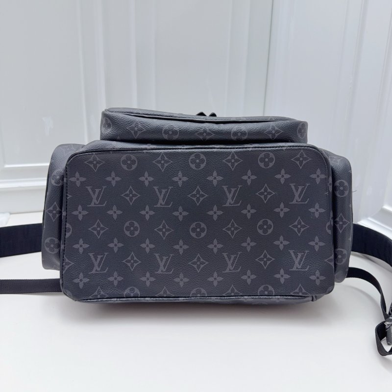 芯片款 LV黑武士老花男士雙肩包-7