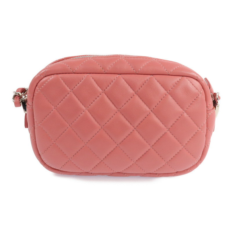 CHANEL 羊皮皮革Camera Bag銀扣鏈帶肩背袋-2