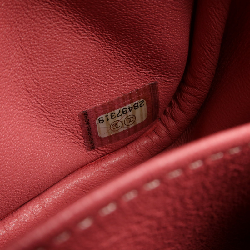 CHANEL 羊皮皮革Camera Bag銀扣鏈帶肩背袋-6