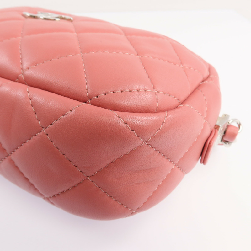 CHANEL 羊皮皮革Camera Bag銀扣鏈帶肩背袋-11