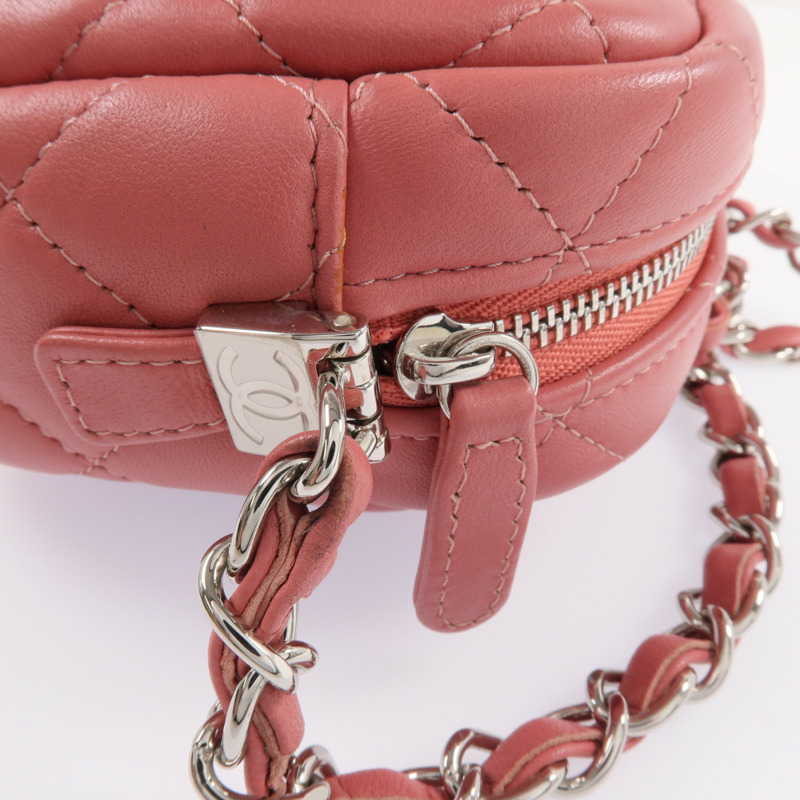 CHANEL 羊皮皮革Camera Bag銀扣鏈帶肩背袋-15