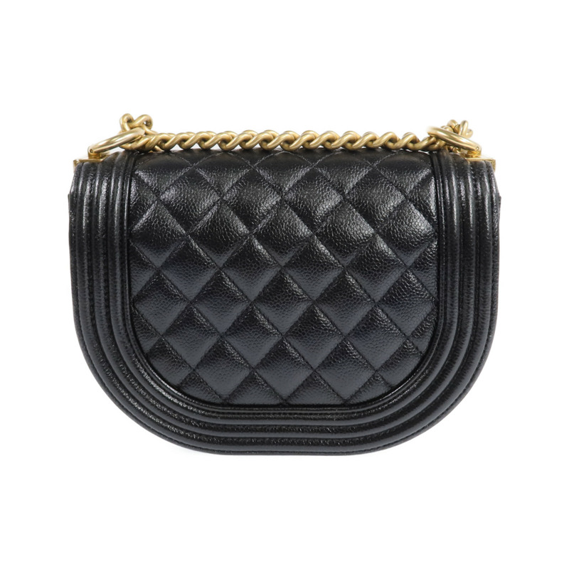 CHANEL 牛皮皮革Boy Chanel金扣鏈帶肩背袋-2