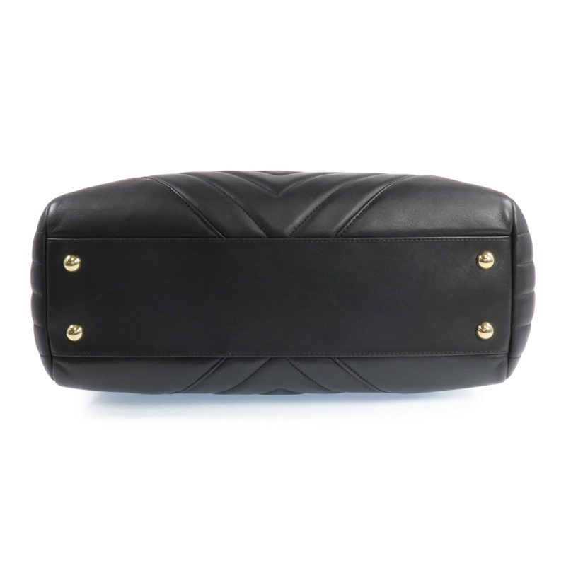 CHANEL 牛皮皮革2way Shoulder Bag金扣手挽肩背兩用袋-3
