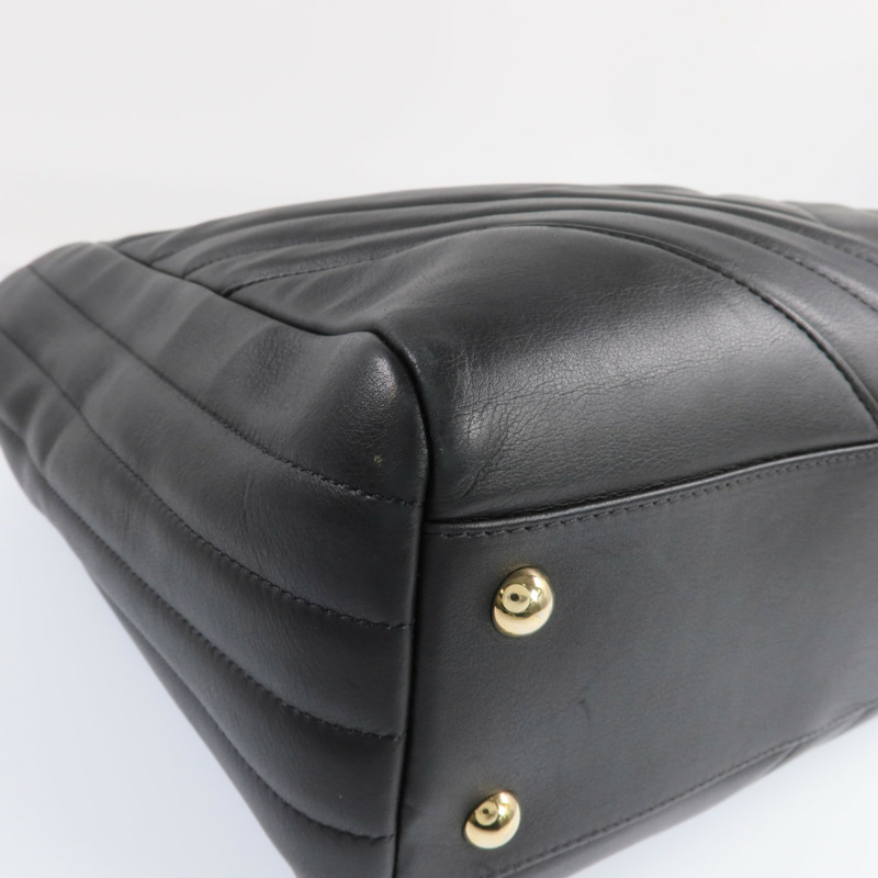 CHANEL 牛皮皮革2way Shoulder Bag金扣手挽肩背兩用袋-10