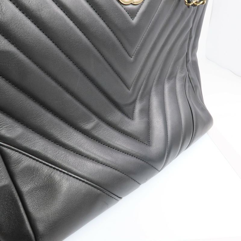 CHANEL 牛皮皮革2way Shoulder Bag金扣手挽肩背兩用袋-15