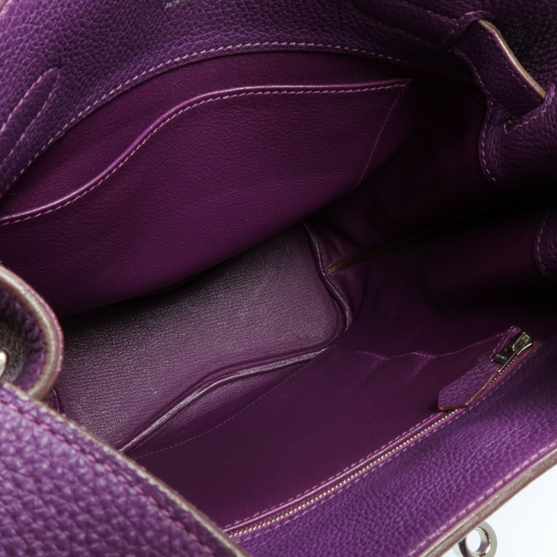 HERMES Clemence皮革So Kelly 22銀扣肩背袋Anemone-4