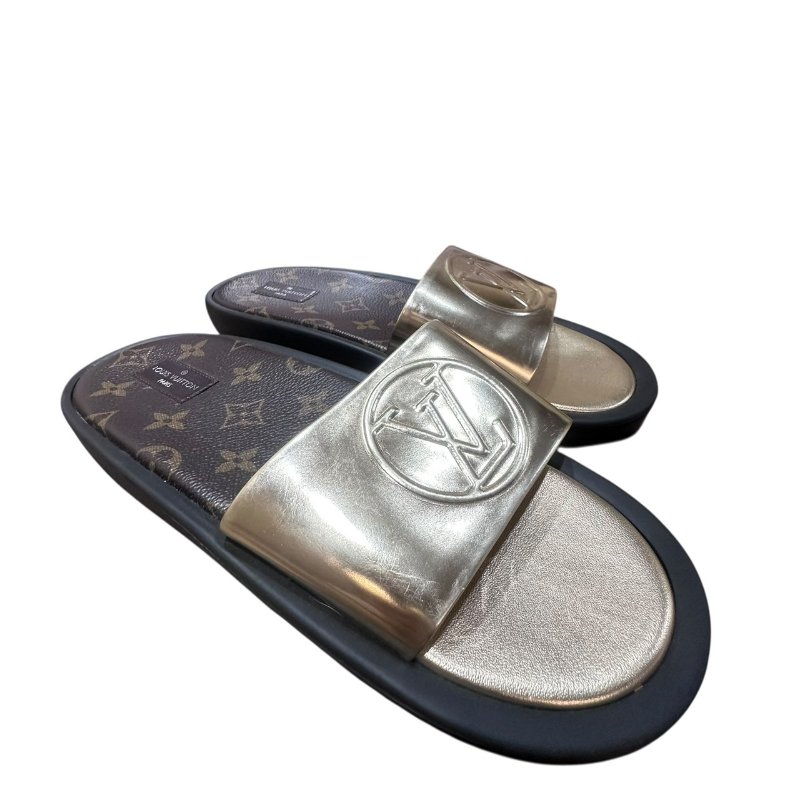 【美收精品】LV 茶金色老花拖鞋 4-705-4