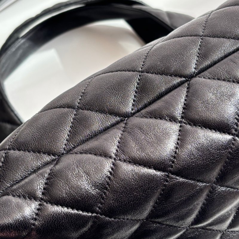 Rosé 同款::Saint Laurent::YSL Icare絎縫小羊皮超大型購物袋 大型手袋黑色-15