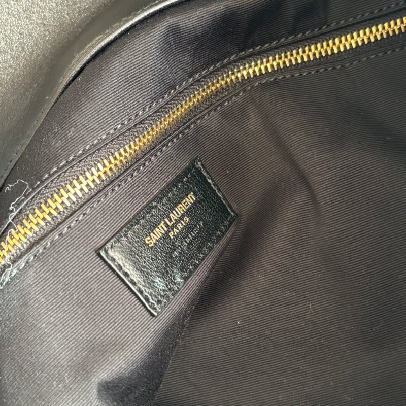 Rosé 同款::Saint Laurent::YSL Icare絎縫小羊皮超大型購物袋 大型手袋黑色-20