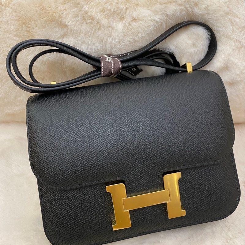 mini constance 黑、金扣-0