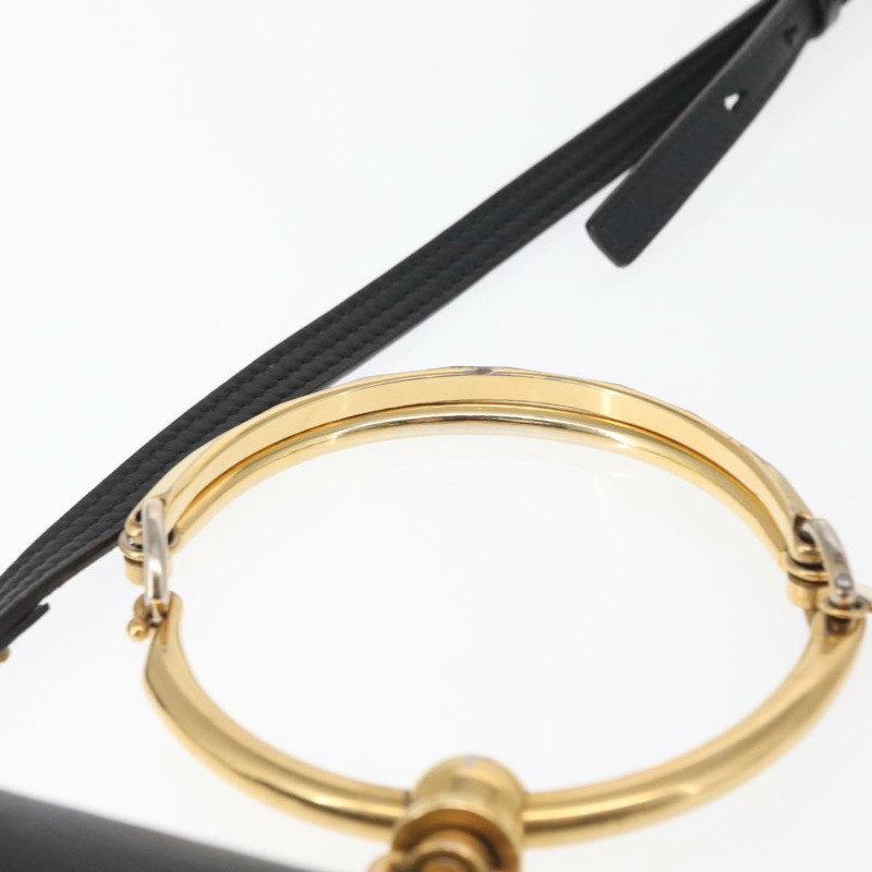 【日本直送】Chloe Nile 手提包 皮革 兩用 黑色 金色 正品 162770-7