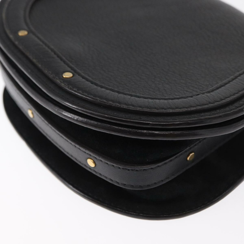 【日本直送】Chloe Nile 手提包 皮革 兩用 黑色 金色 正品 162770-14