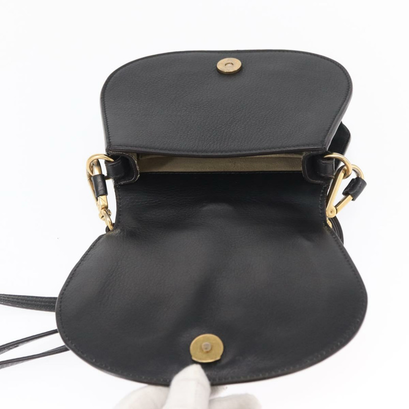 【日本直送】Chloe Nile 手提包 皮革 兩用 黑色 金色 正品 162770-18