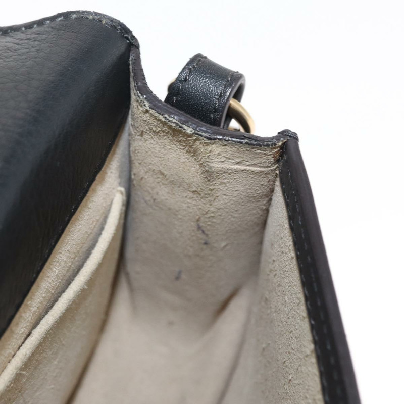 【日本直送】Chloe Nile 手提包 皮革 兩用 黑色 金色 正品 162770-20