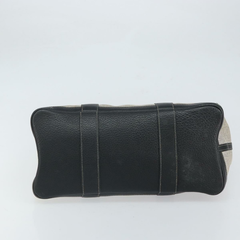 【日本直送】愛馬仕 Garden Party PM 手袋 塗層帆布 灰色 銀色 正品 159912-4