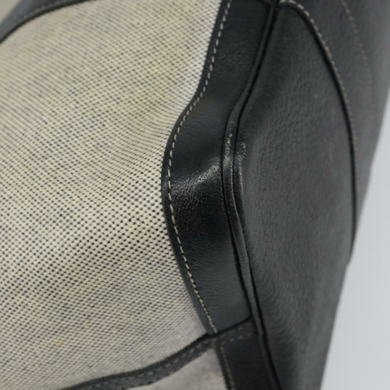 【日本直送】愛馬仕 Garden Party PM 手袋 塗層帆布 灰色 銀色 正品 159912-15