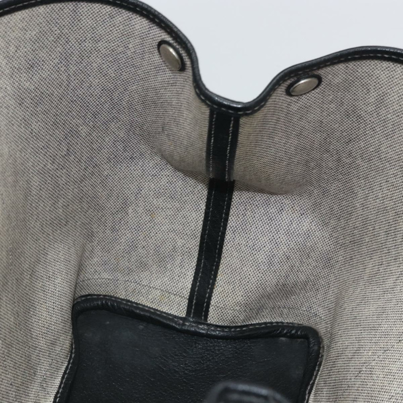 【日本直送】愛馬仕 Garden Party PM 手袋 塗層帆布 灰色 銀色 正品 159912-17